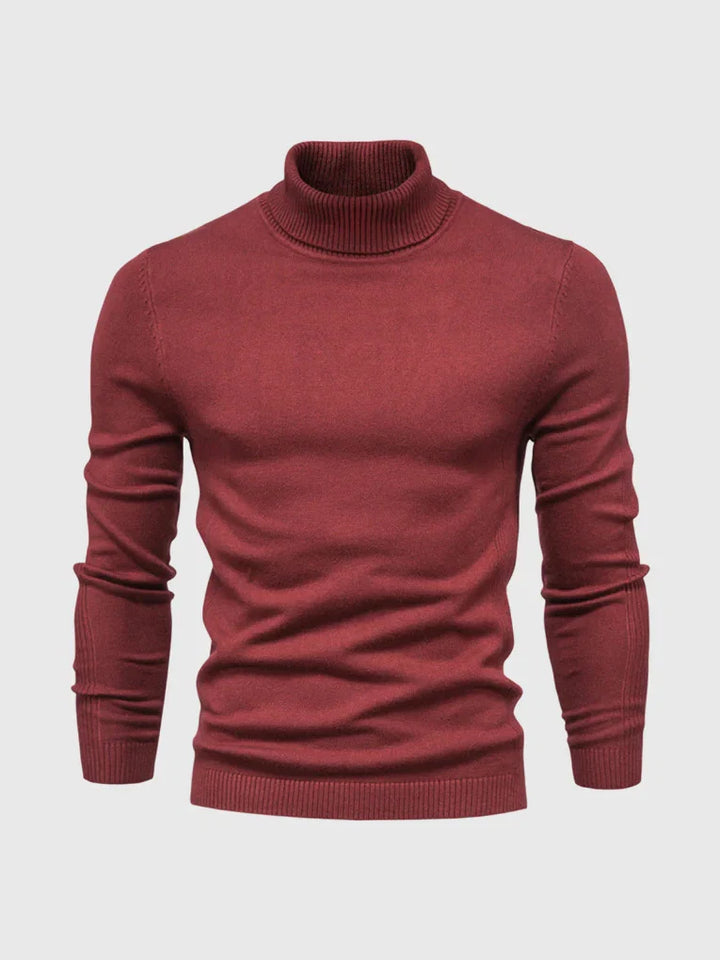 Versatile men's classic turtleneck sweater. Comfortable knitwear, ideal for casual and formal dressing.