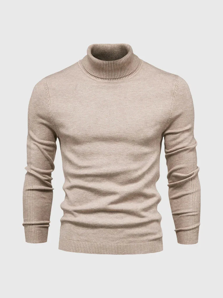 Stylish men's turtleneck, ideal for year-round fashion. Comfortable & versatile classic knitwear.