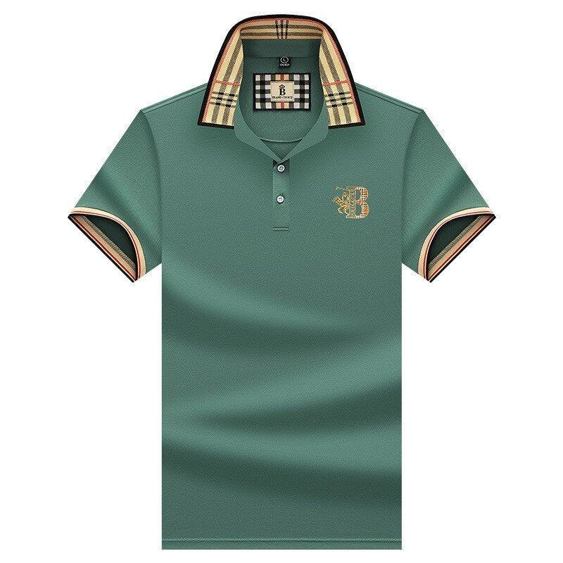 Classic men's comfort polo shirt, versatile short sleeve top for everyday casual wear & style.