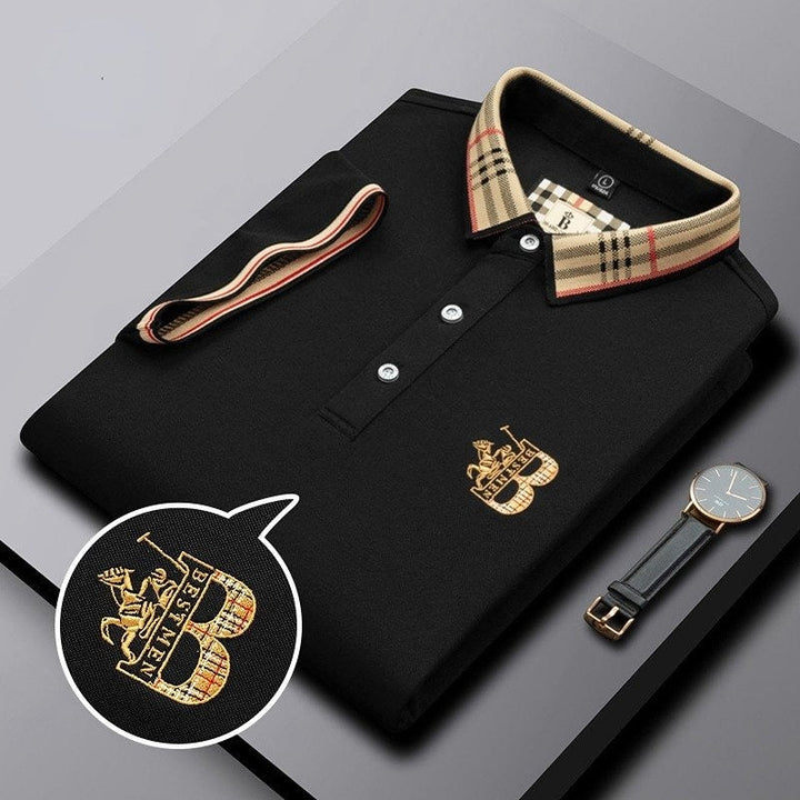 Versatile men's classic fit polo shirt, ideal as a stylish top for smart casual & everyday wear.