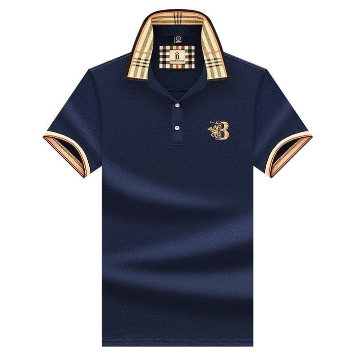Soft men's short sleeve polo, offering comfortable style for any casual outfit or versatile apparel.