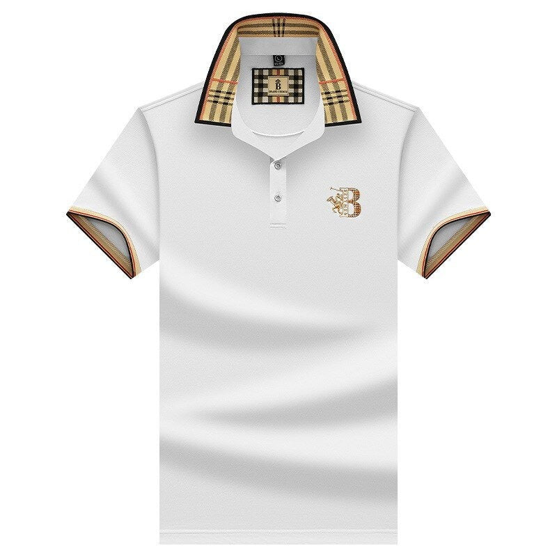 Men's smart casual polo shirt, a comfortable short sleeve top ideal for versatile everyday fashion.