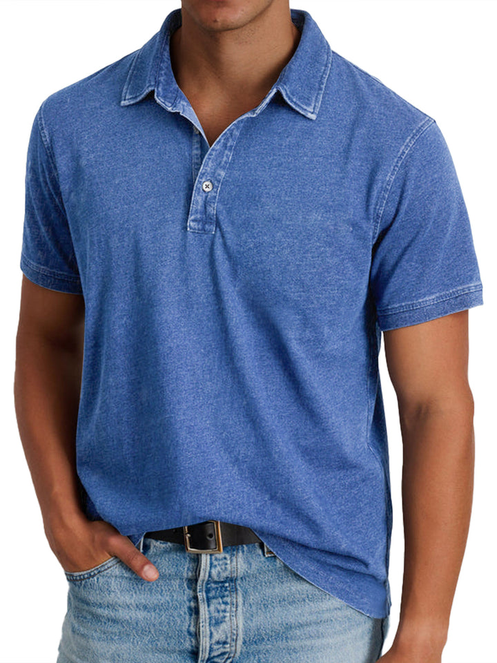 Classic men's heritage polo shirt, refined style for smart casual wear.