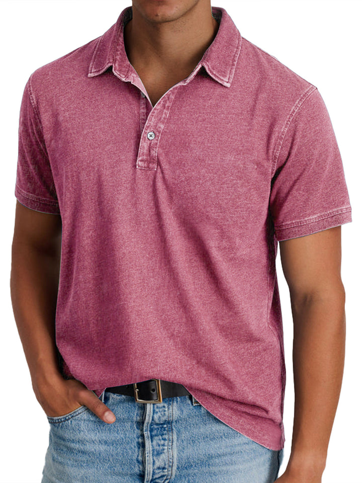 Refined men's heritage polo shirt, comfortable classic fit for all seasons.