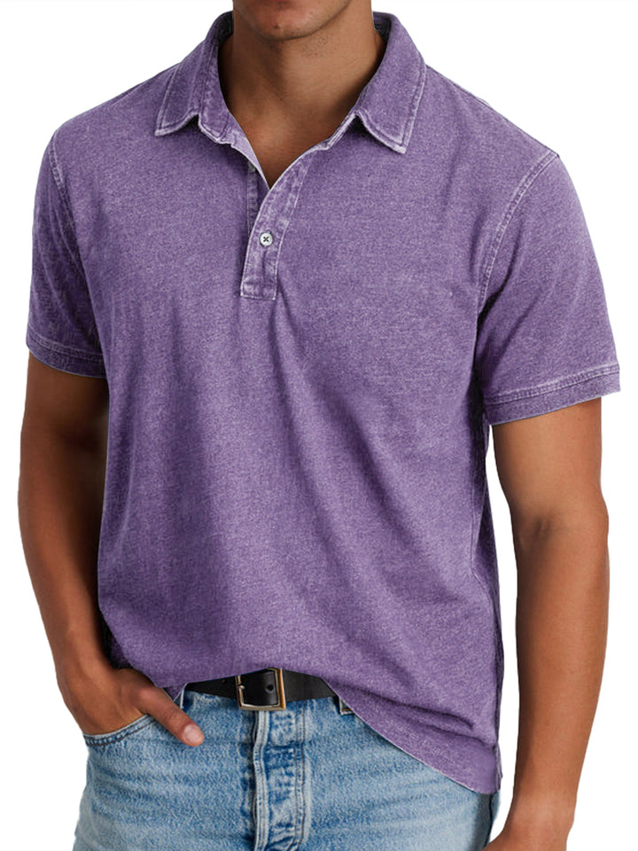 Men's classic style polo shirt, versatile for smart casual and daily wear.