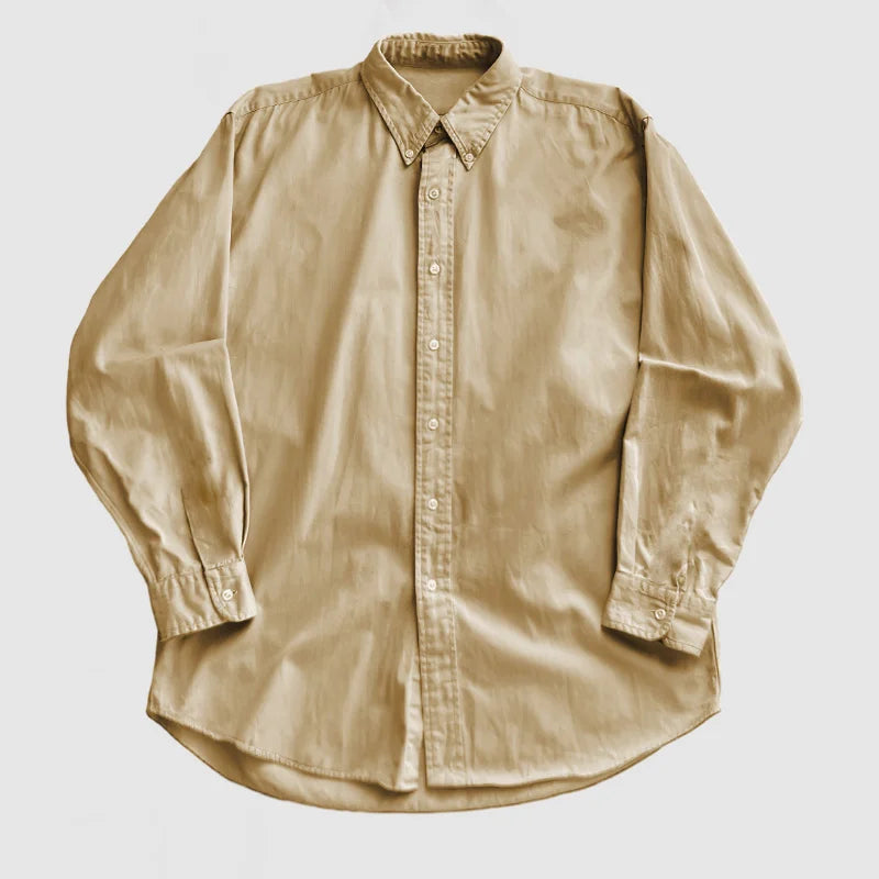 Classic men's long-sleeve button-down shirt, perfect for business casual, formal wear & everyday style.