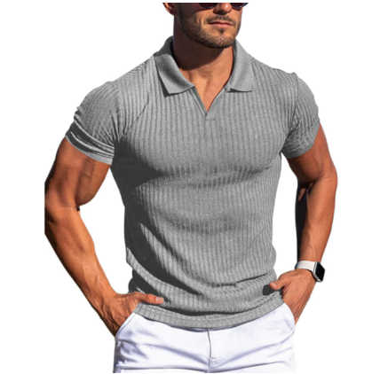 Men's comfortable summer polo shirt, ideal for casual top or smart casual wear. Soft fabric, short sleeve.