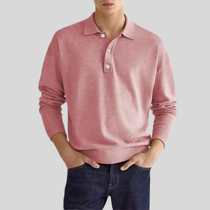 Versatile men's collared polo shirt, ideal for summer and casual occasions. Smart style with a comfortable fit.