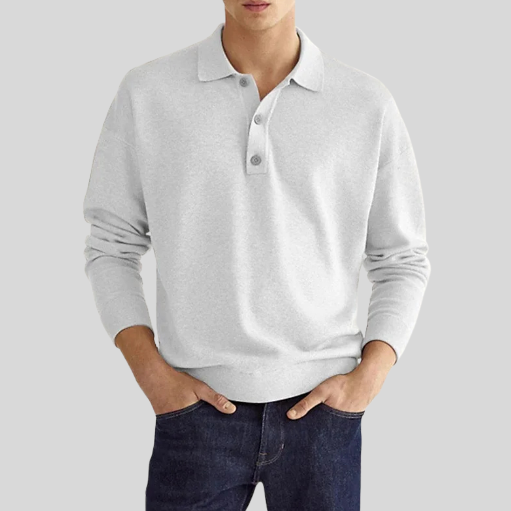 High-quality men's short sleeve polo, perfect for a smart casual summer outfit or comfortable daily wear.