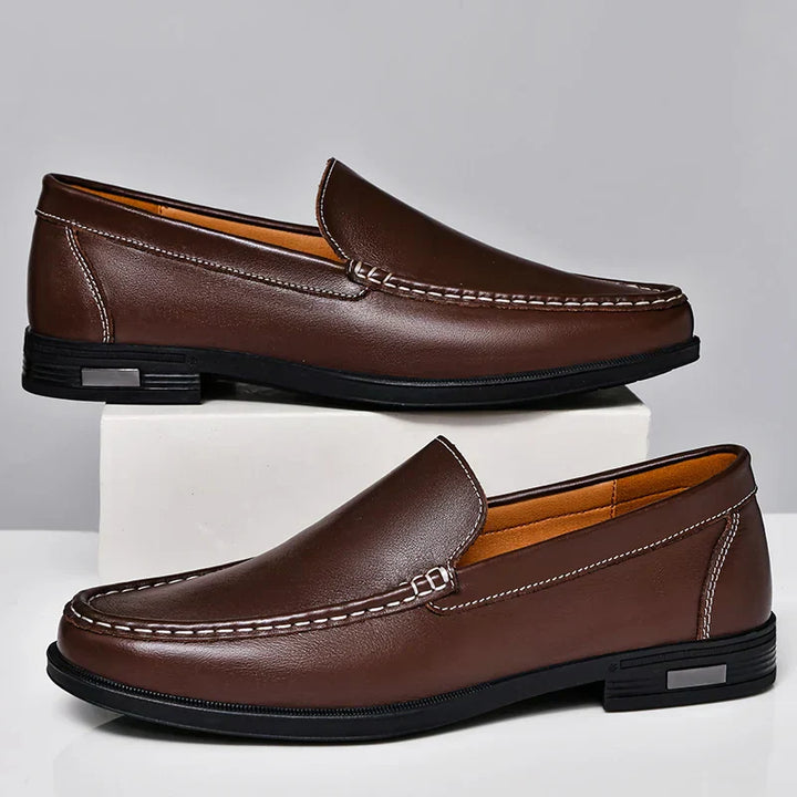 Ultra-comfortable men's slip-on loafers, timeless classic style for all-day wear.