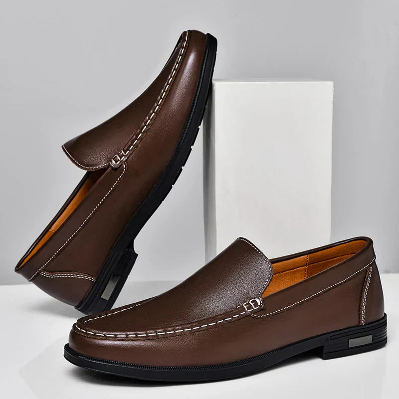 Premium men's classic slip-on loafers, quality footwear for enduring style & comfort.