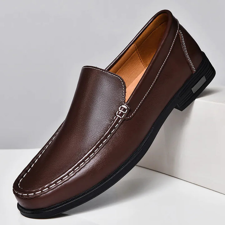 Men's elegant slip-on loafers, comfortable, versatile & classic footwear for effortless style.