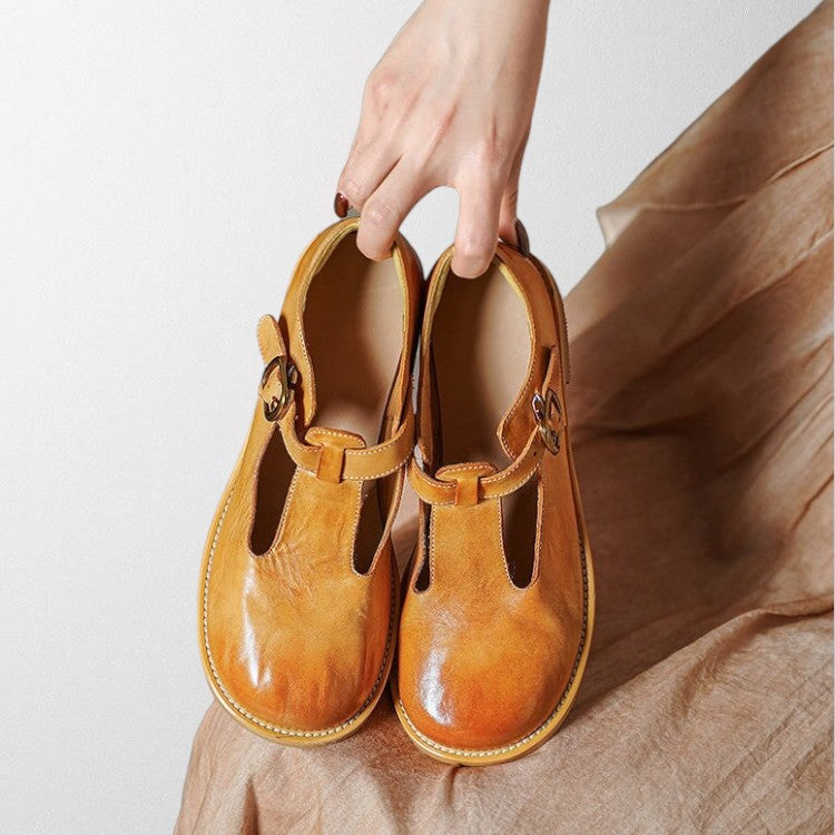 Comfortable women's pink Mary Jane flats, perfect classic style footwear