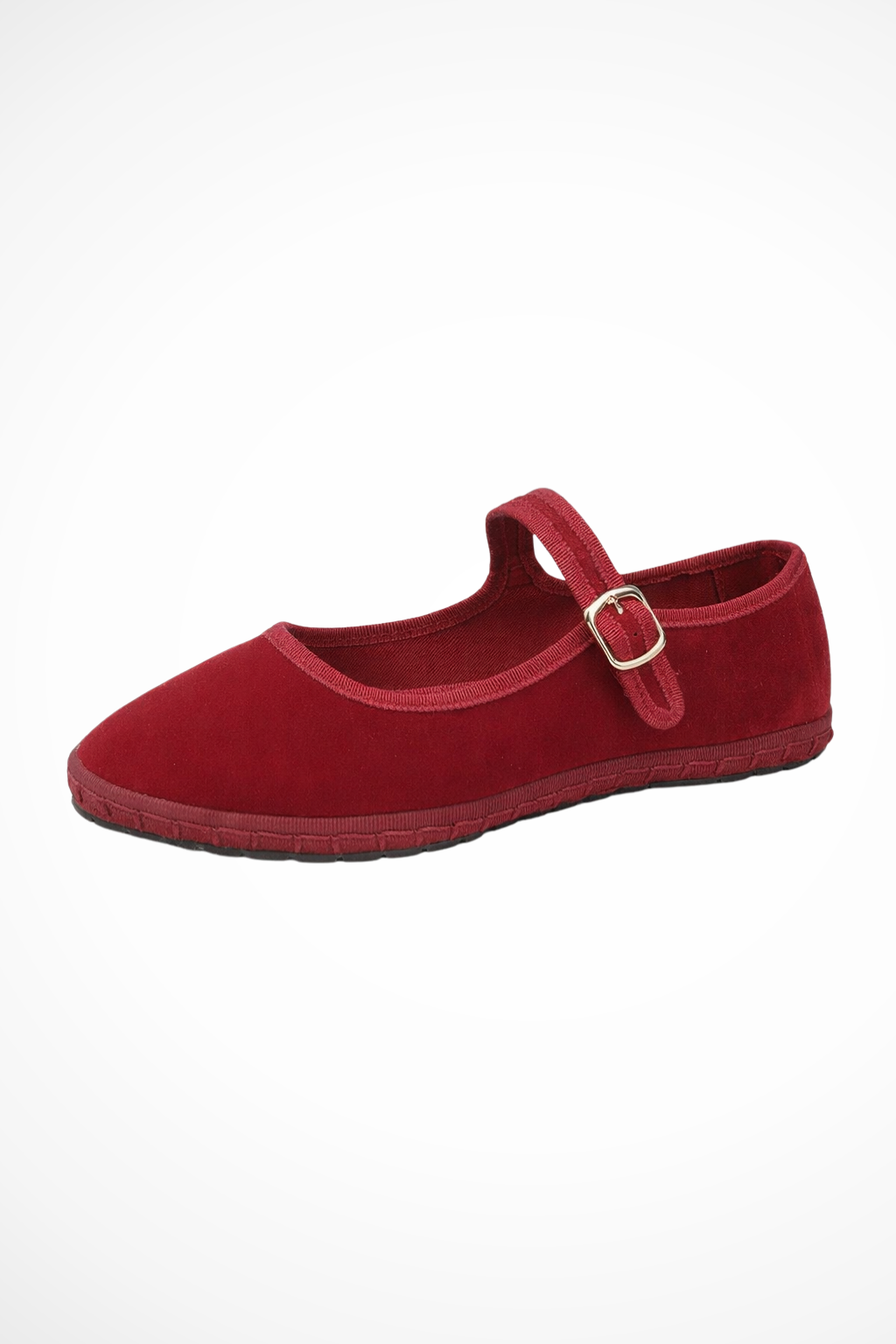 Classic women's round toe Mary Jane flats with buckle strap, perfect for everyday wear.