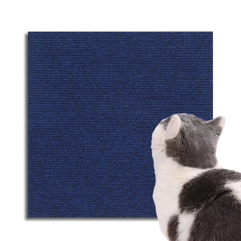 Close-up of flexible, clear furniture scratch guard material. Anti-scratch pet protector for cat claws.