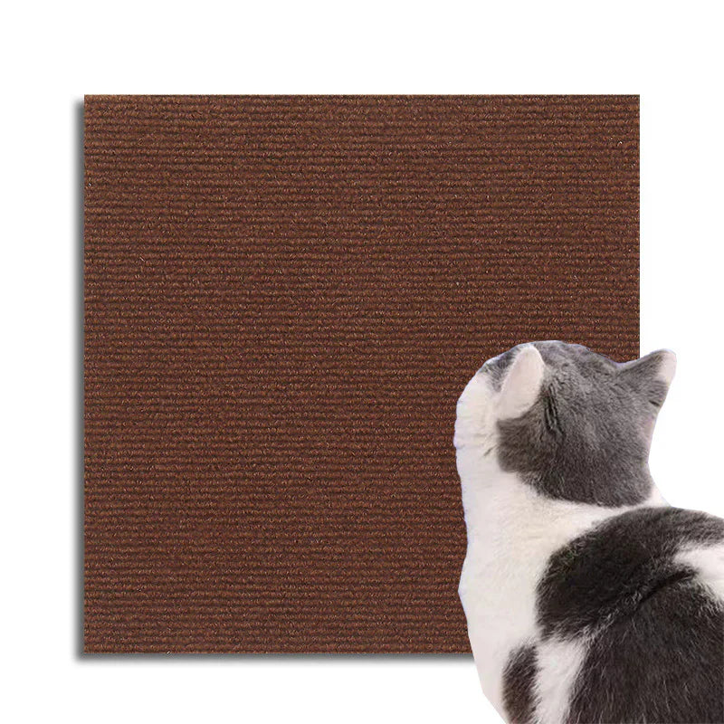 Pet's Universal Furniture Scratch Guard for cats on a chair leg. Clear anti-scratch shield for all home furniture.