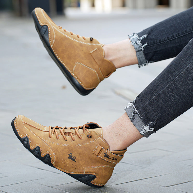 Pair of minimalist waterproof barefoot shoes, ideal for all-weather comfort and active lifestyle.