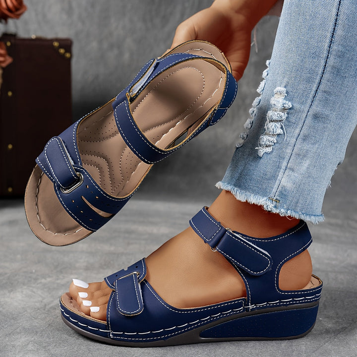 Comfort footwear for women: stylish adjustable sandals with orthopedic cushioning & arch support.