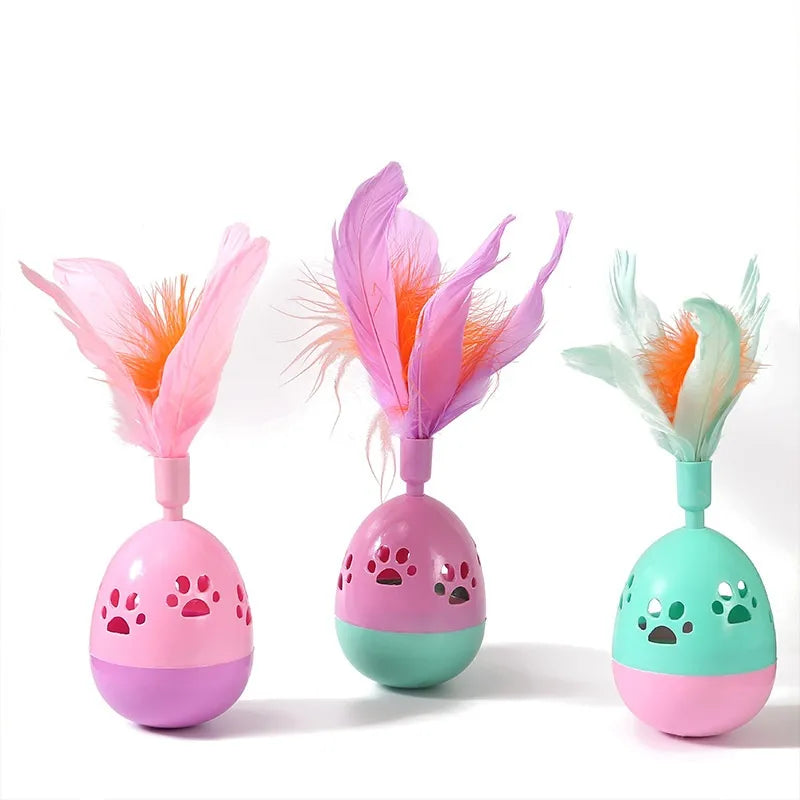 Durable interactive cat toy for feline enrichment & playful exercise.