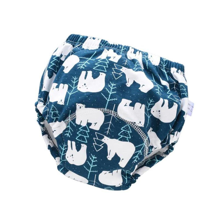 Close-up of soft, leak-proof reusable baby swim diaper. Cotton blend for comfortable infant swimwear.