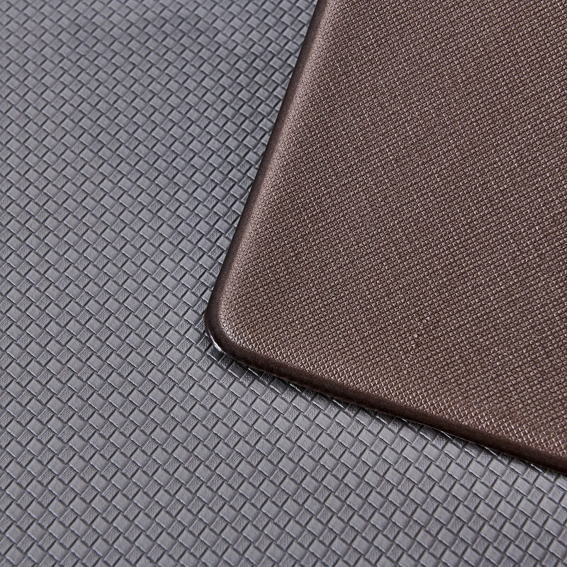 Easy-clean waterproof kitchen rug, anti-slip PVC floor mat for stain resistance & enhanced home safety.