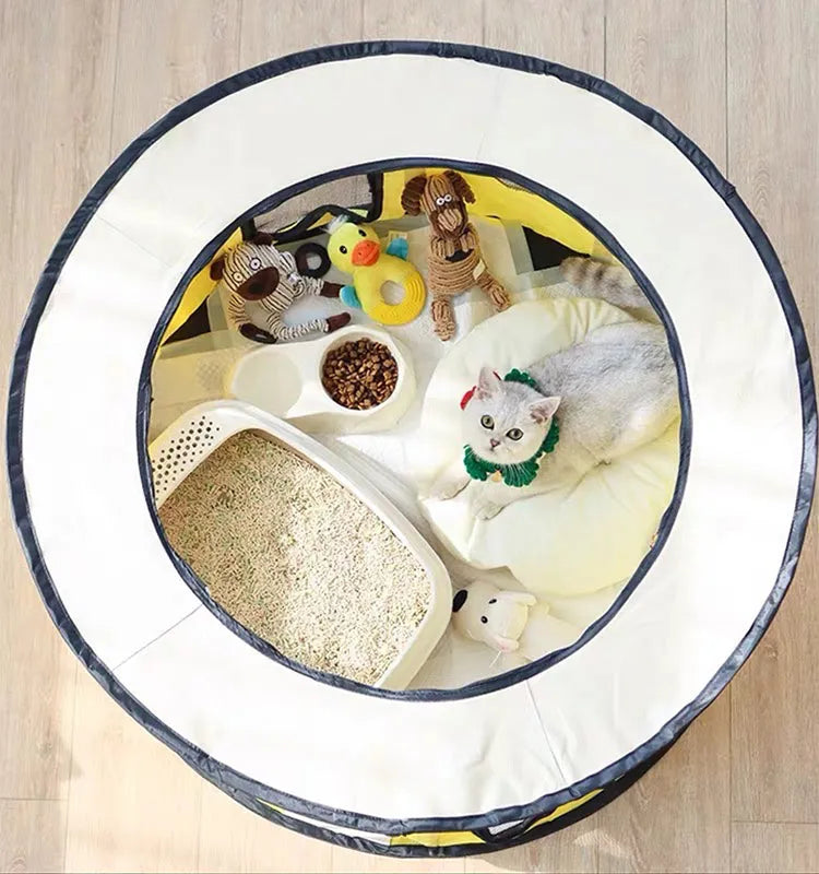 Lightweight & portable pet dog tent, a comfortable indoor pet house or outdoor dog gear. Foldable cat bed for travel.