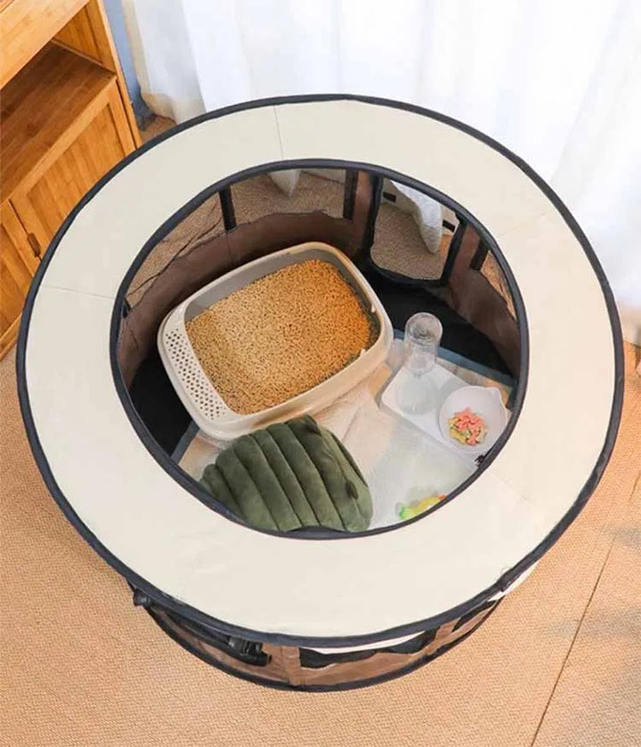 Cozy pet dog tent for ultimate indoor comfort or outdoor adventures. Portable & foldable pet bed for cats & small dogs.