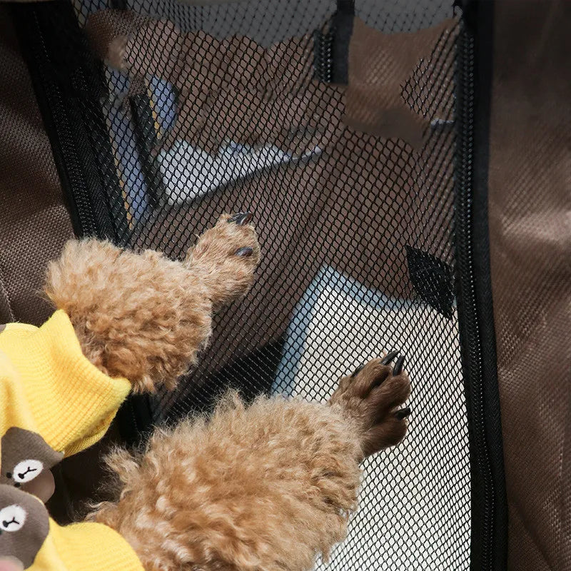 Versatile pet dog tent, a portable indoor pet house & outdoor dog gear. Foldable cat bed for comfort & travel convenience.
