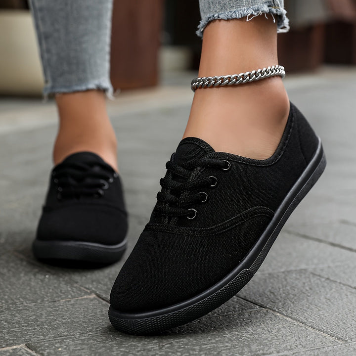 Women's canvas lace-up casual sneakers for ultimate comfort and everyday style.