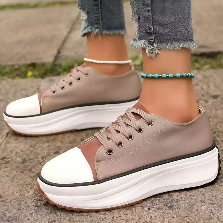 Comfortable women's orthopedic platform shoes, synthetic upper, new arrivals for casual wear