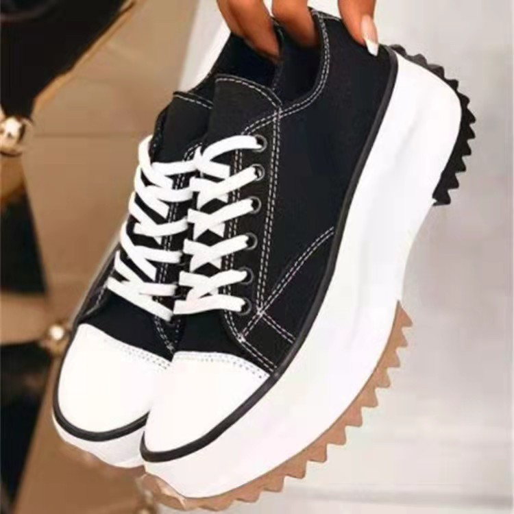New women's casual orthopedic platform shoes, synthetic upper for comfortable walking