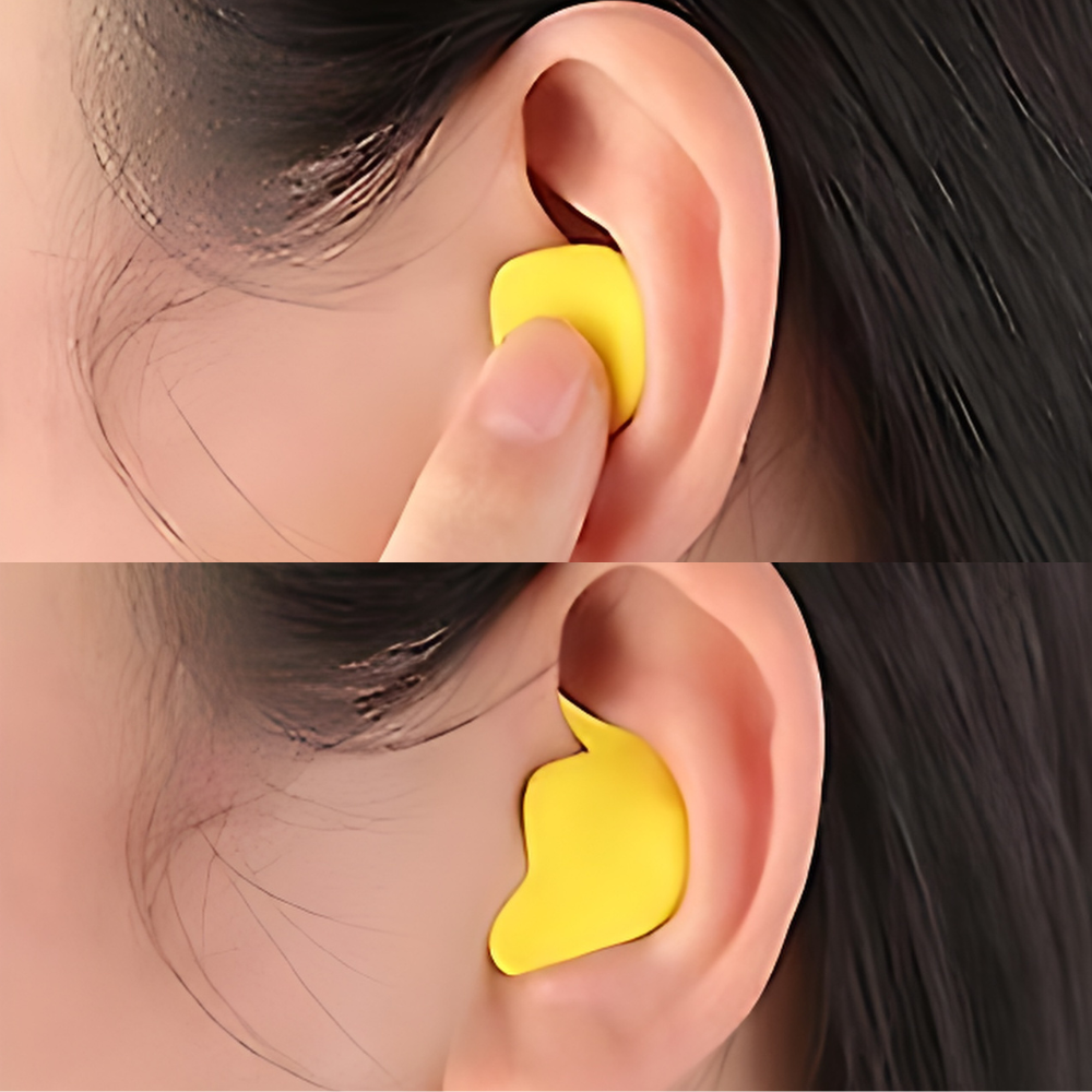 New ComfortEar noise cancelling earplugs, soft reusable silicone for hearing protection