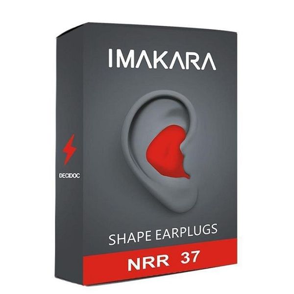 Pair of ComfortEar reusable earplugs in a compact case, perfect for sleep and travel protection