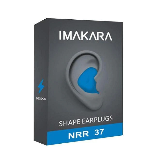ComfortEar noise cancelling earplugs by a bed, ideal for a peaceful night's sleep and sound blocking