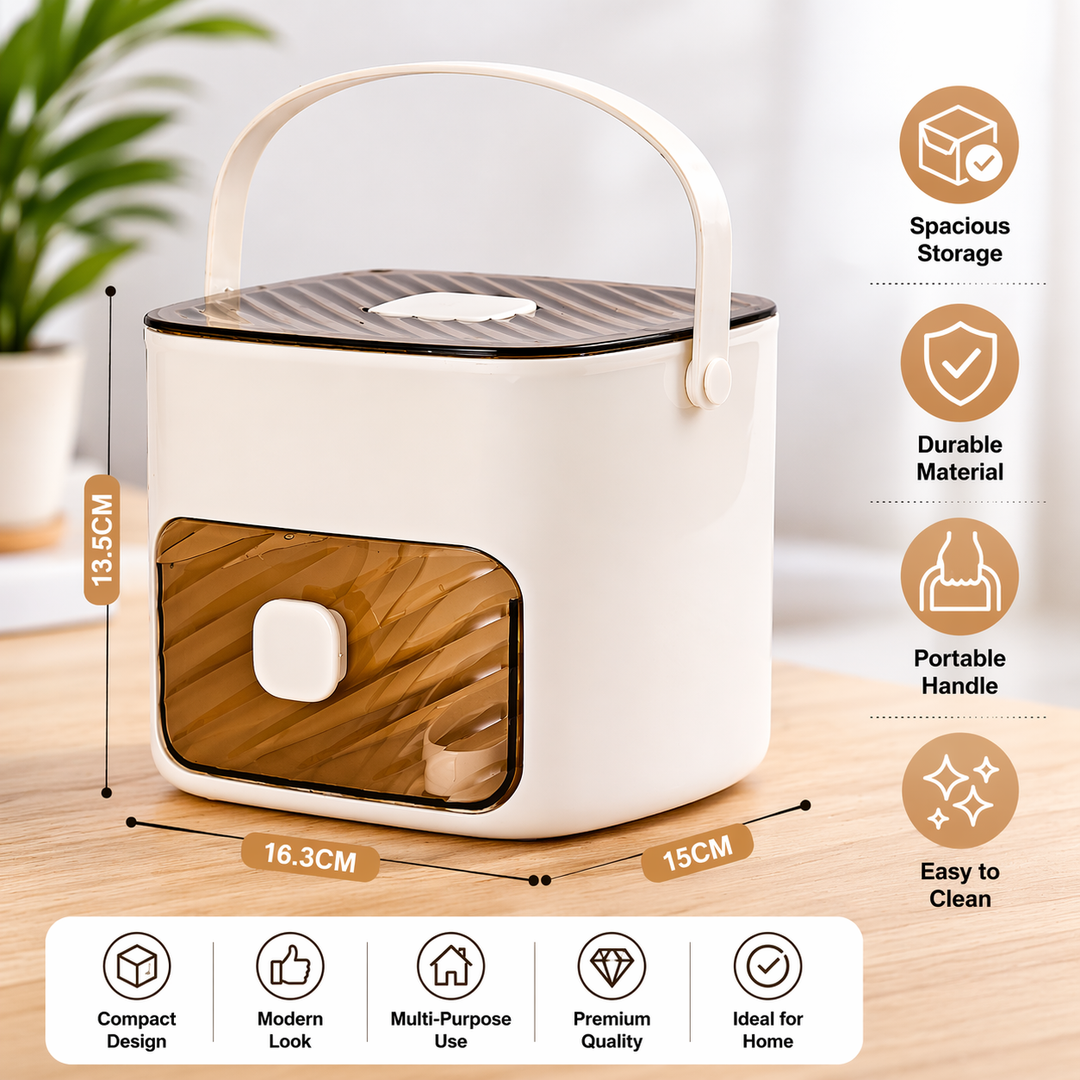 Durable portable ice maker for camping, RVs, and outdoor living; ideal for cold drinks and party supplies.