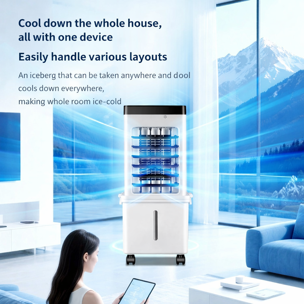 Quiet portable AC with air purifier & humidifier. Ideal compact room cooler for personal comfort in any space.