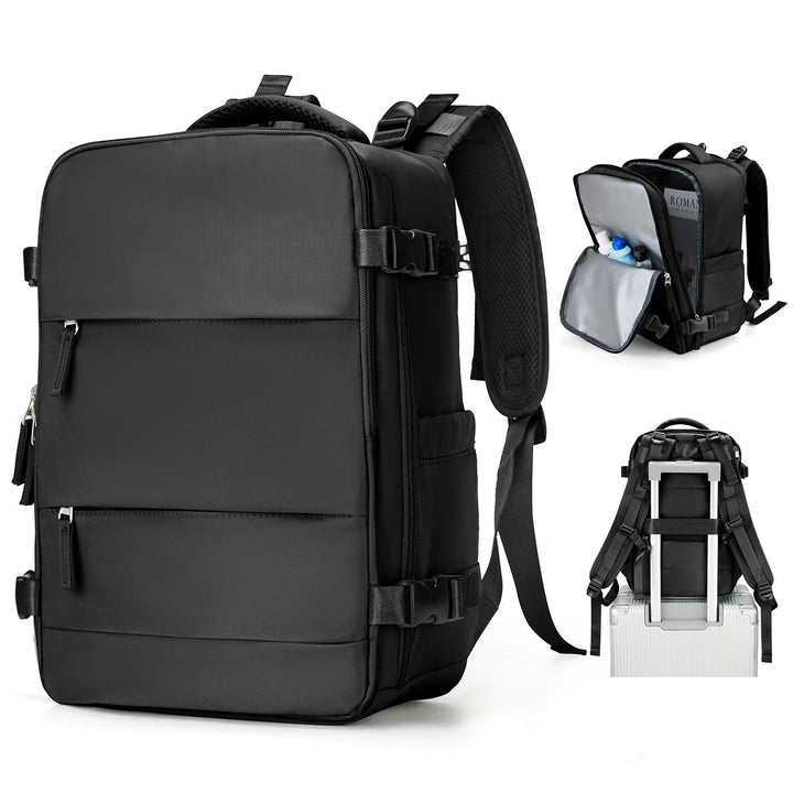 Compact unisex travel backpack for daily essentials, perfect for commuters & weekend trips with organized compartments.