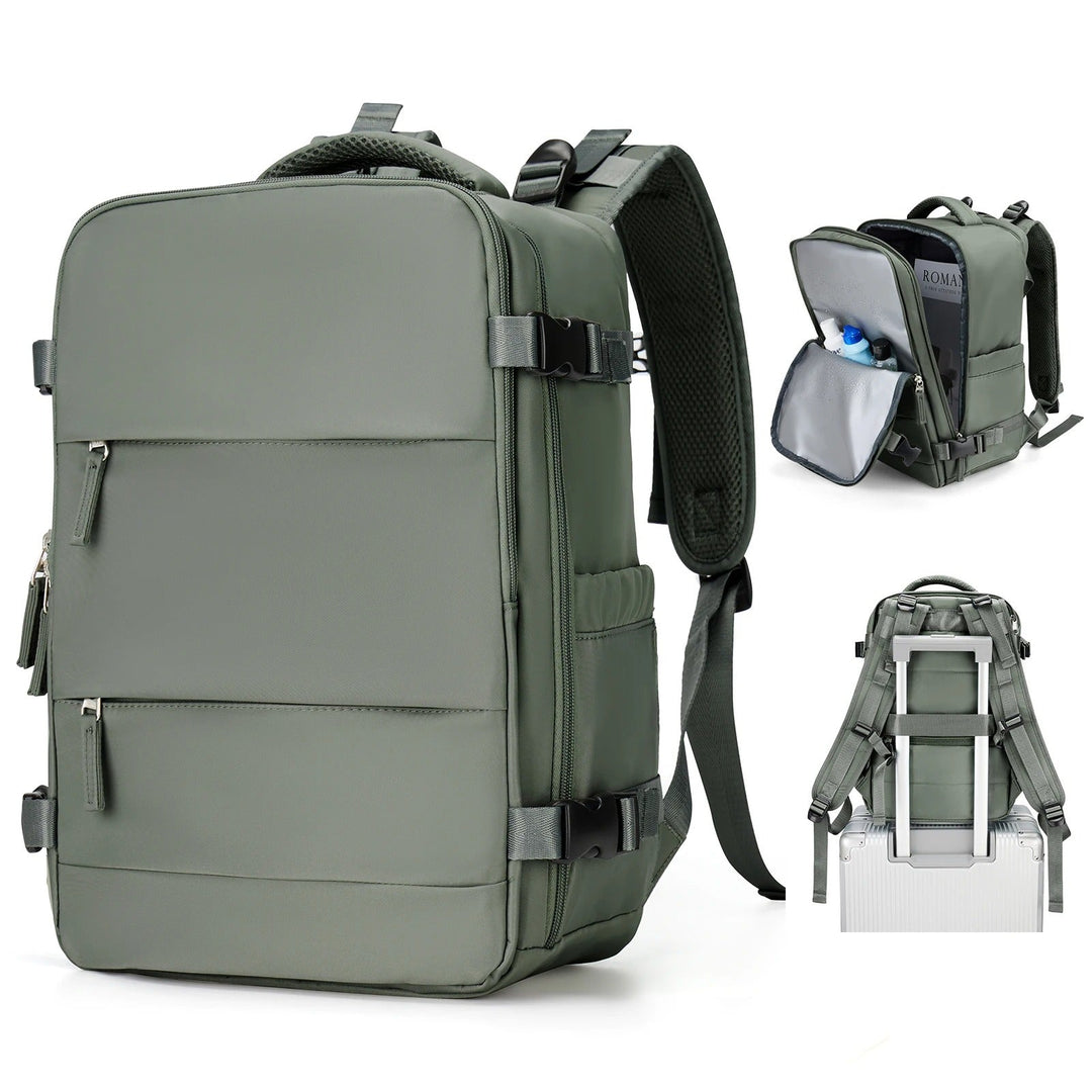 Versatile unisex laptop backpack for school, work & travel. Lightweight design with secure compartment for daily commute.