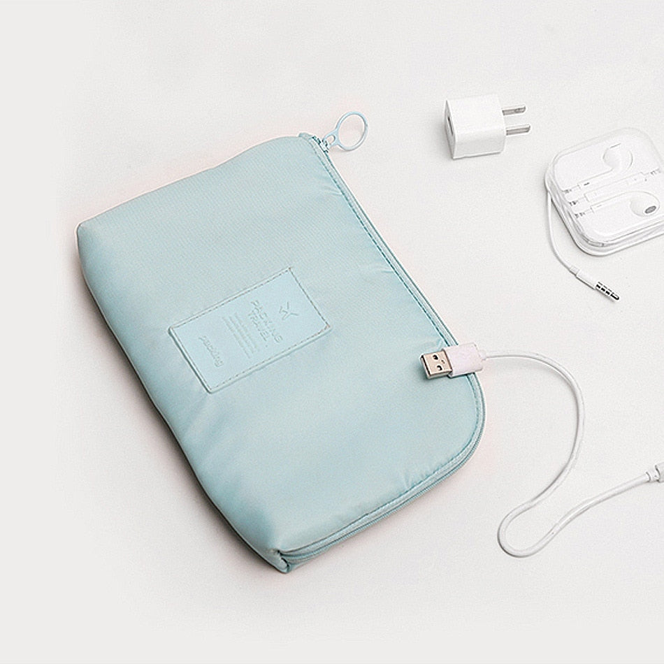 Protective compact waterproof electronics organizer, keeping gear safe on the go.