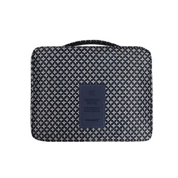 Compact women's makeup bag, waterproof for travel, with a pretty floral print.