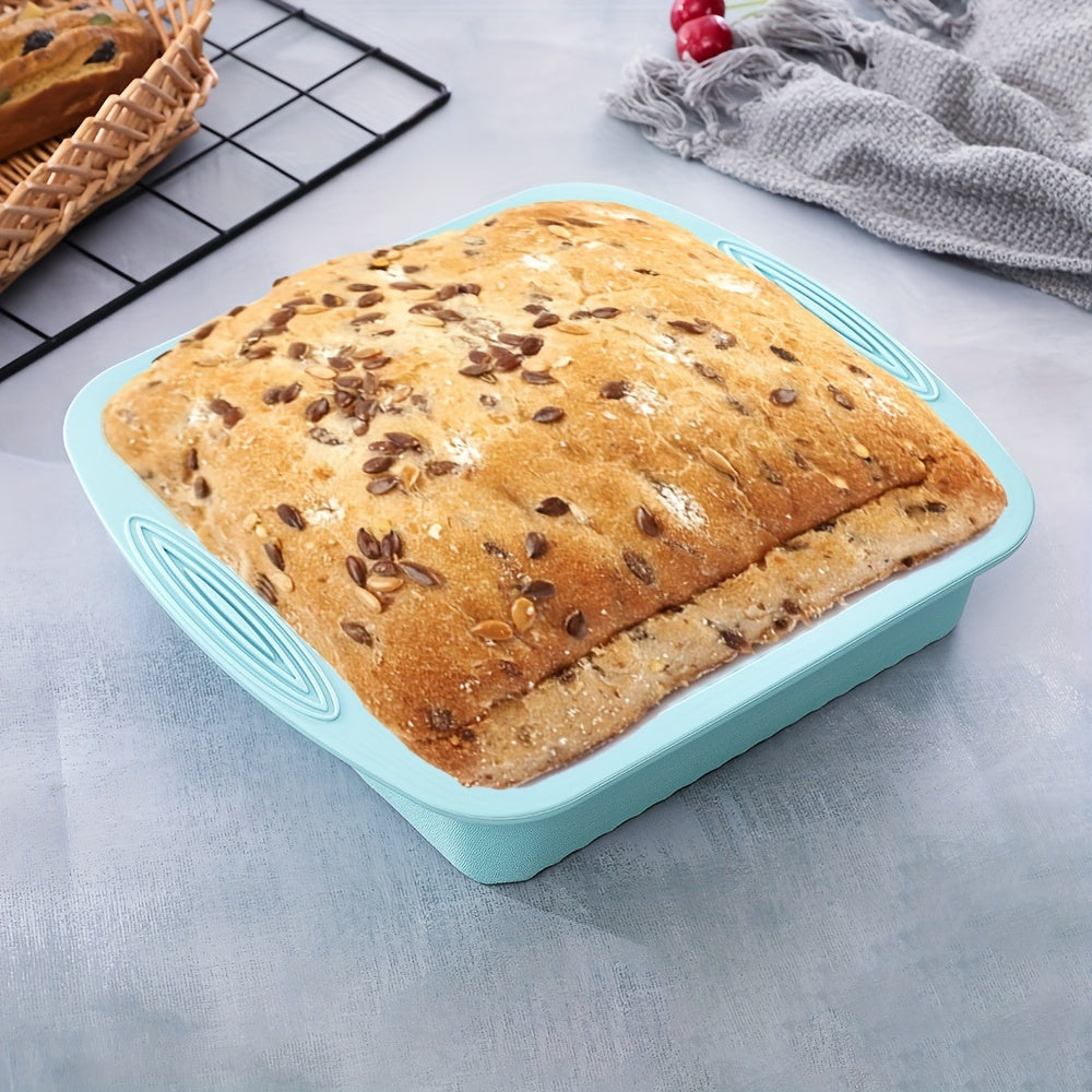 High-quality silicone bakeware set featuring flexible non-stick molds for cakes, muffins & more.