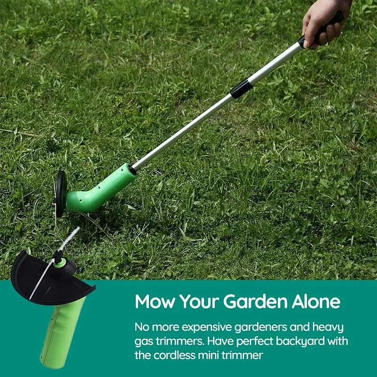 Powerful cordless mini edge trimmer for immaculate lawn definition. Compact garden tool for precise yard maintenance.