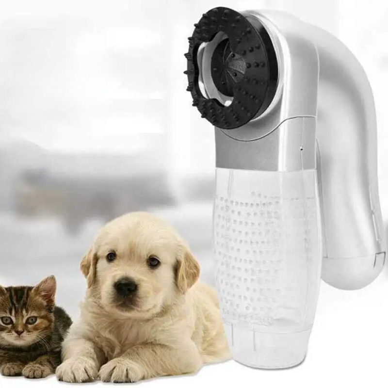 Cordless pet hair vacuum groomer for dogs & cats. Efficiently removes loose fur, keeps home clean. Essential fur care tool.