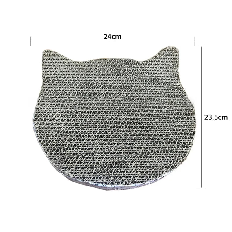 Playful animal shape cat scratching mat, corrugated cardboard, interactive pet accessory for feline claw care & fun.
