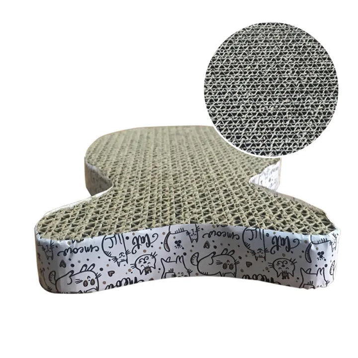 Durable corrugated cardboard cat scratching mat. Essential pet accessory for healthy claws, cat play & furniture protection.