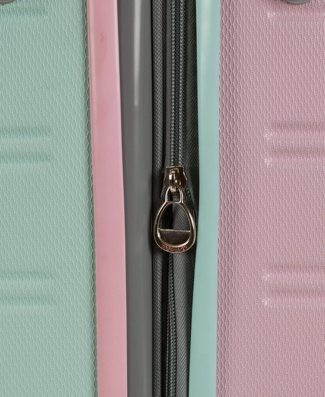Vibrant Cotton Candy hardside carry-on. Lightweight and expandable luggage with reliable double spinner wheels.