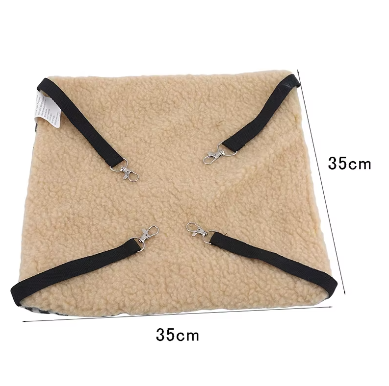 Space-saving cat hammock bed, stylish & elevated, perfect for small apartments. Plush sleeping spot for felines.