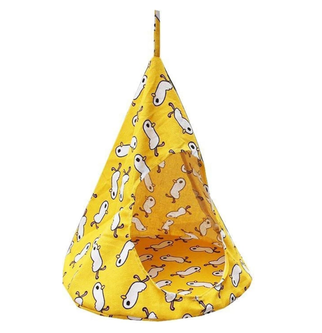 Pet retreat cat bed: a durable cat hammock tent, offering a secure & cozy sleeping haven.