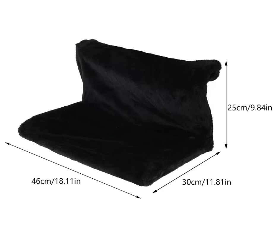 Soft & cozy cat bed window perch, a stable cat hammock lounger perfect for feline sunbathing and relaxation.