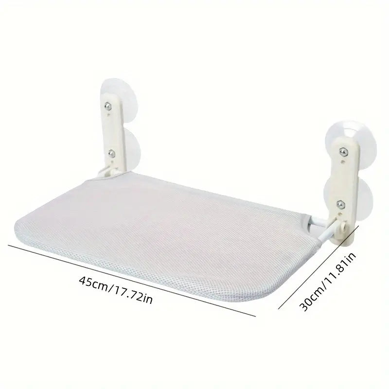 Foldable cat window bed hammock, space-saving design with robust suction cups for easy feline relaxation.